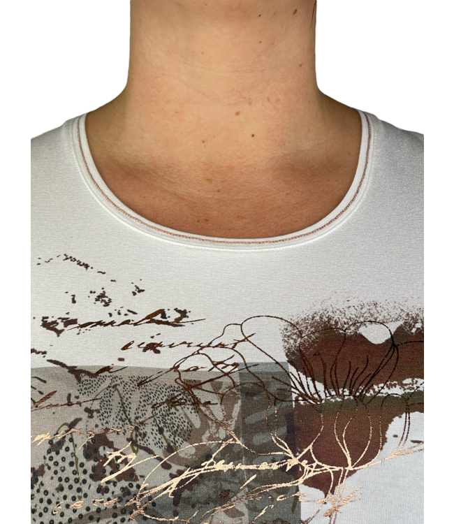 t-shirt opdruk bruin