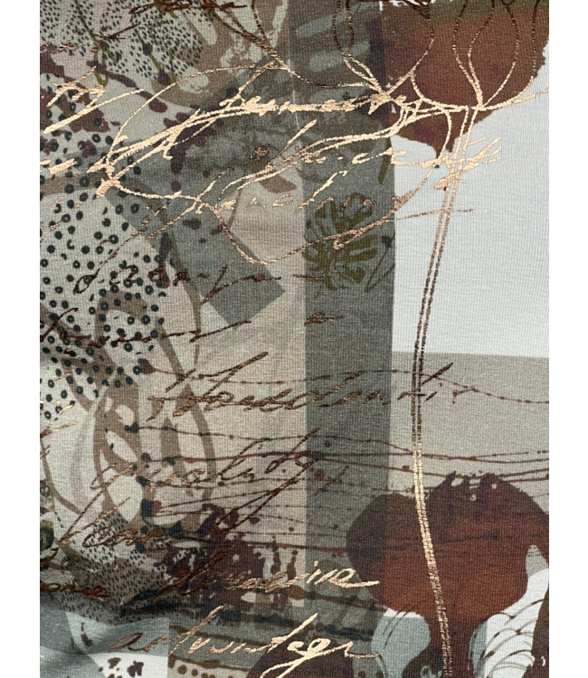 t-shirt opdruk bruin