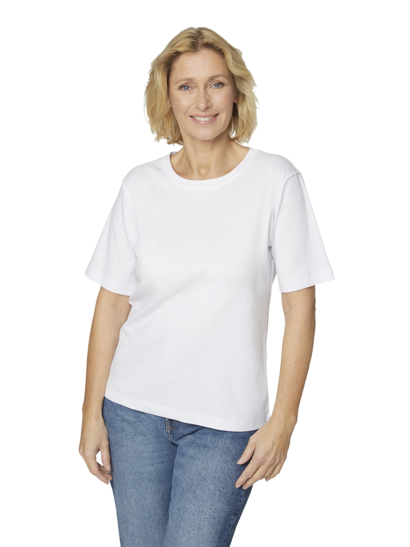 Brandtex. basic t- shirt ronde hals wit