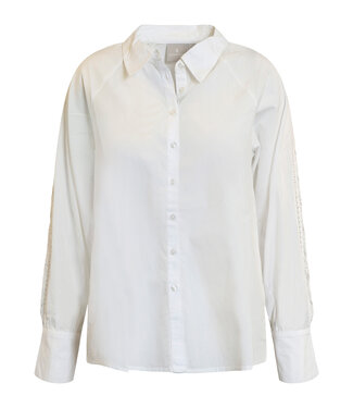 Brandtex. blouse met knopen en lang manchet