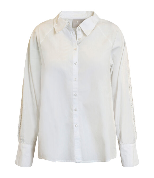 blouse met knopen en lang manchet