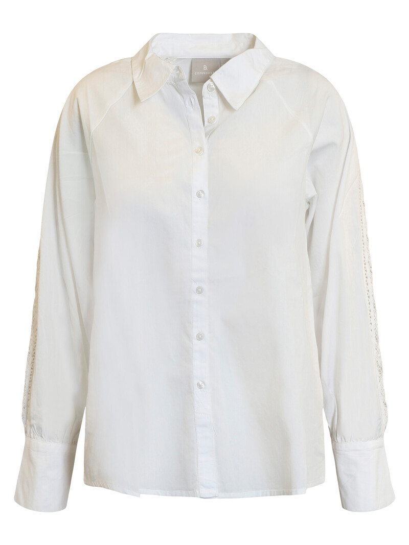 Brandtex. blouse met knopen en lang manchet