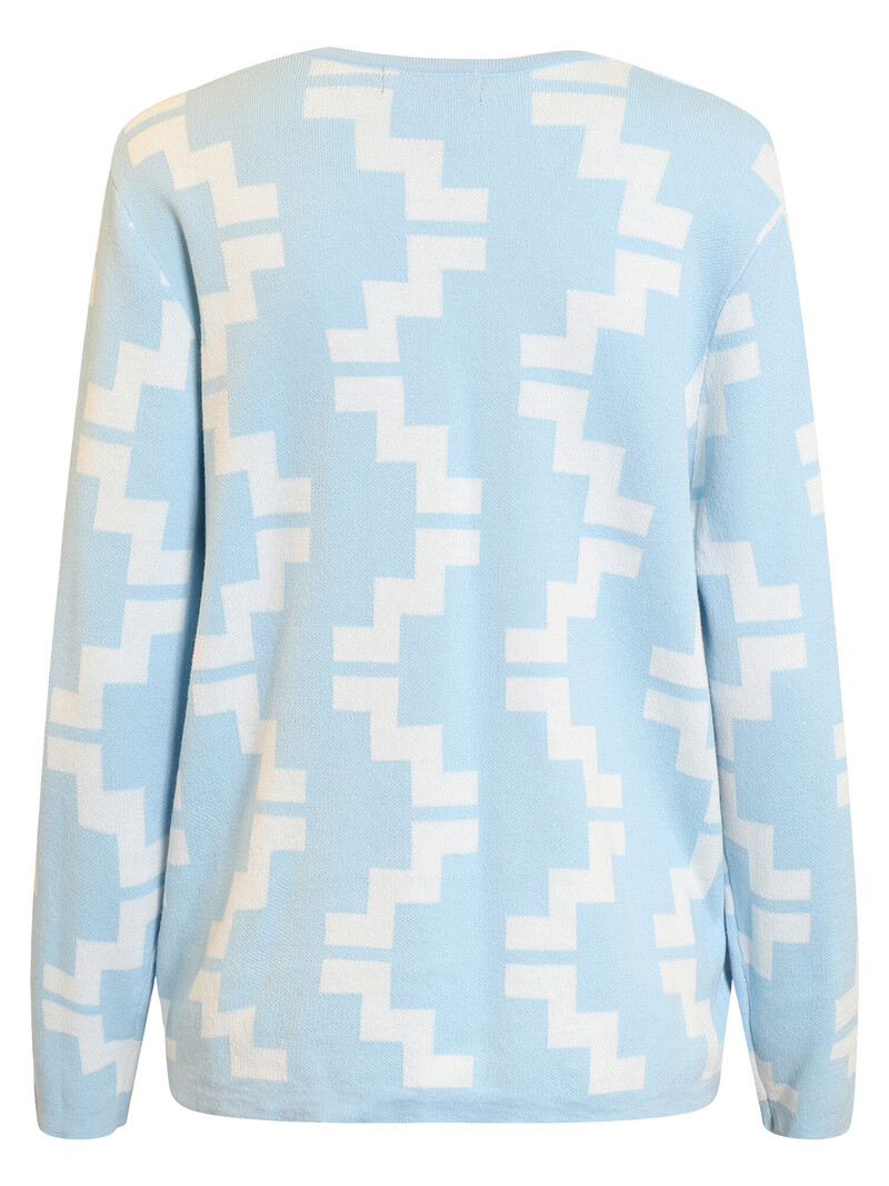 Signature pullover tetris lichtblauw