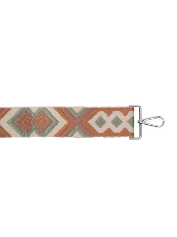 Just Dreamz Schouderband verstelbaar Indian bruin (bag straps) 150cm zilver