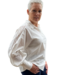 blouse met knopen en lang manchet
