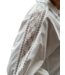 blouse met knopen en lang manchet