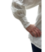 blouse met knopen en lang manchet