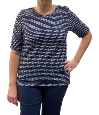 Jensen Denmark t-shirt wave K/M marine