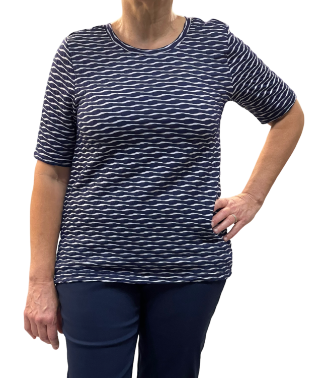 t-shirt wave K/M marine