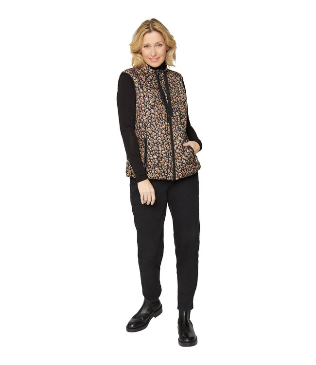 bodywarmer met print