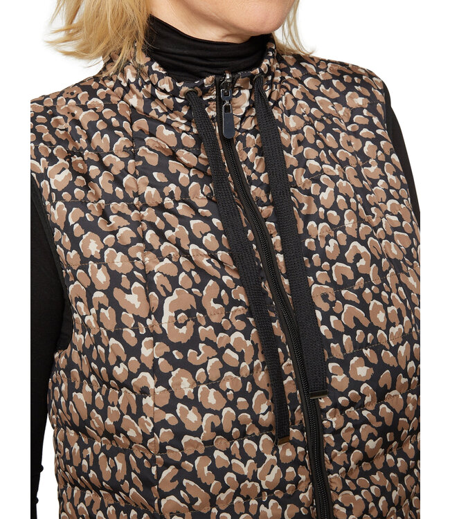 bodywarmer met print