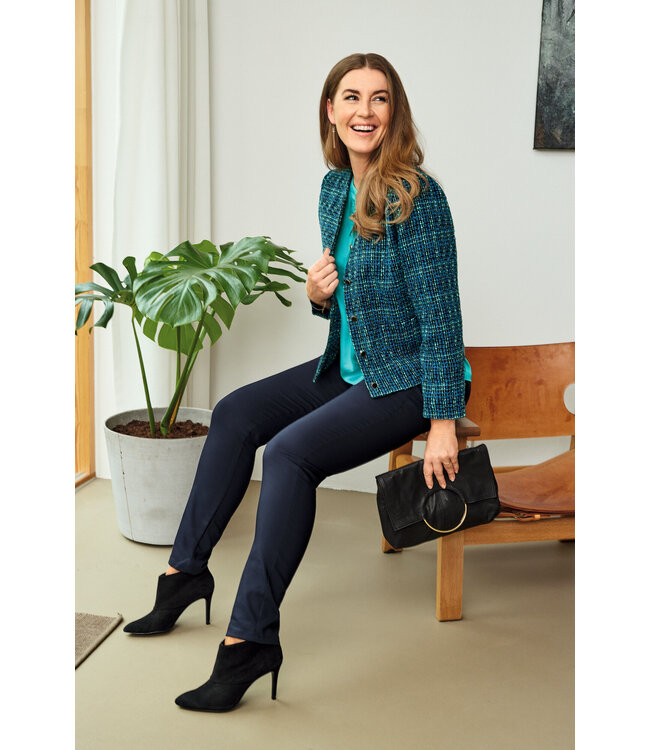 jacket melé aqua- blue