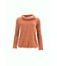 blouson pullover met col hairy brique