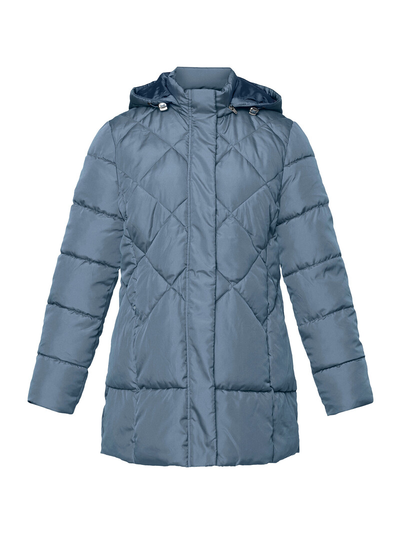 Brandtex. winterjas met capuchon ice- blue