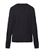 vest met knopen blokjes marine
