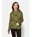 pullover turtleneck diamond lime