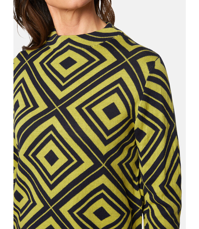 pullover turtleneck diamond lime