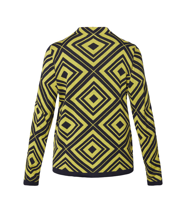 pullover turtleneck diamond lime