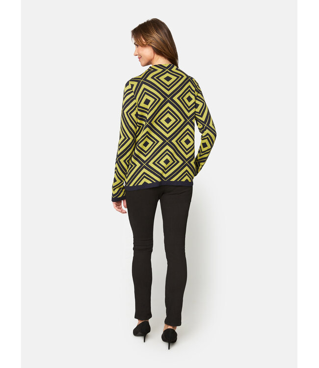pullover turtleneck diamond lime