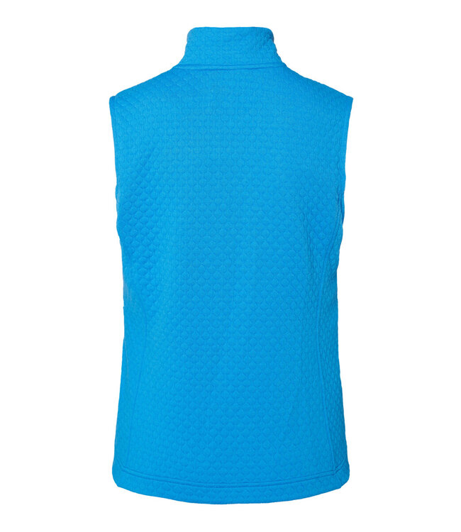 gilet met rits kobaltblauw
