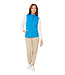gilet met rits kobaltblauw
