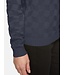 pullover met blok en knoopjes marine