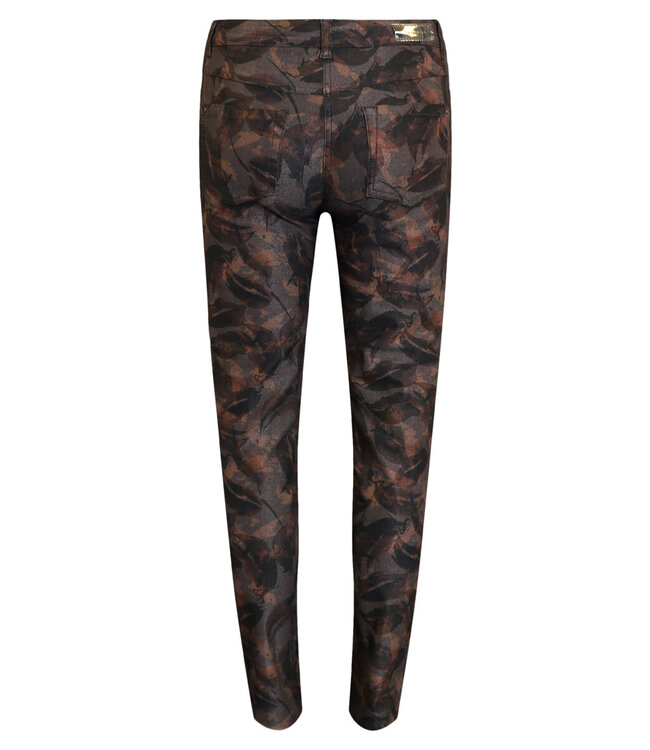 stretch broek bloemen herfst