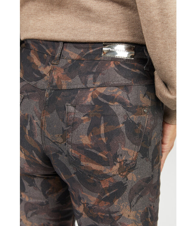 stretch broek bloemen herfst