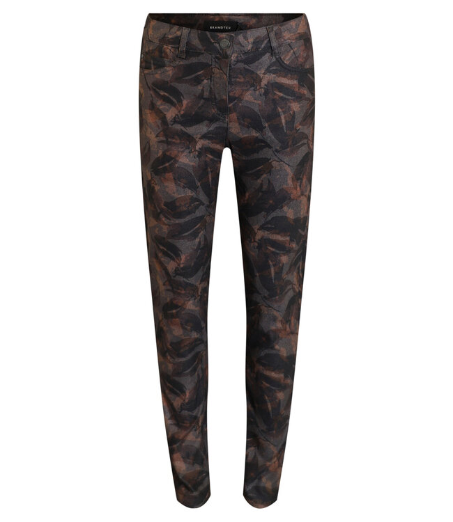 stretch broek bloemen herfst