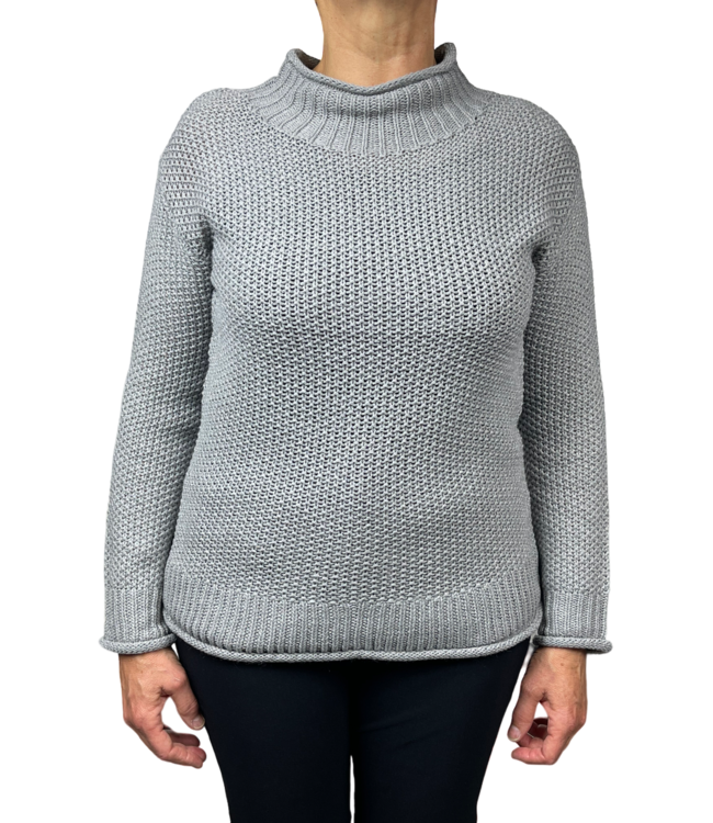 gebreide trui opstaande hals