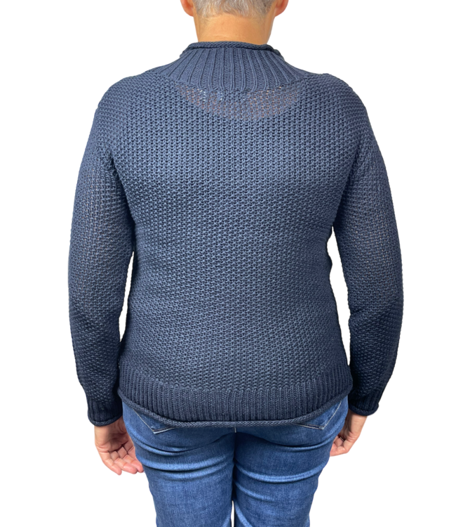 gebreide trui opstaande hals