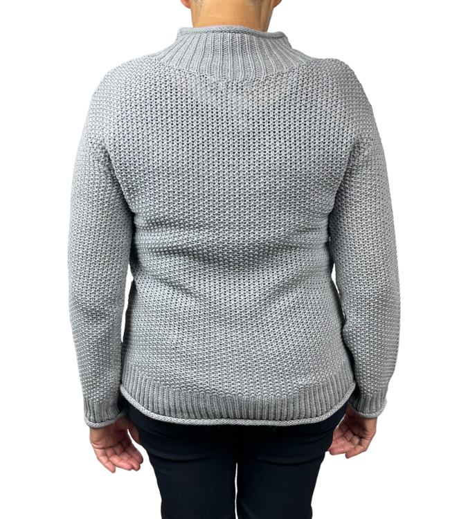 gebreide trui opstaande hals