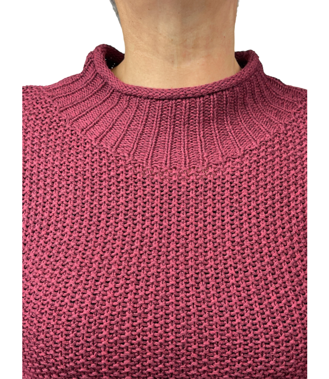 gebreide trui opstaande hals