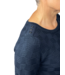 pullover met blok en knoopjes marine