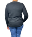 pullover rib met knopen zwart