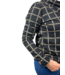 blouson pullover met col pepita zwart