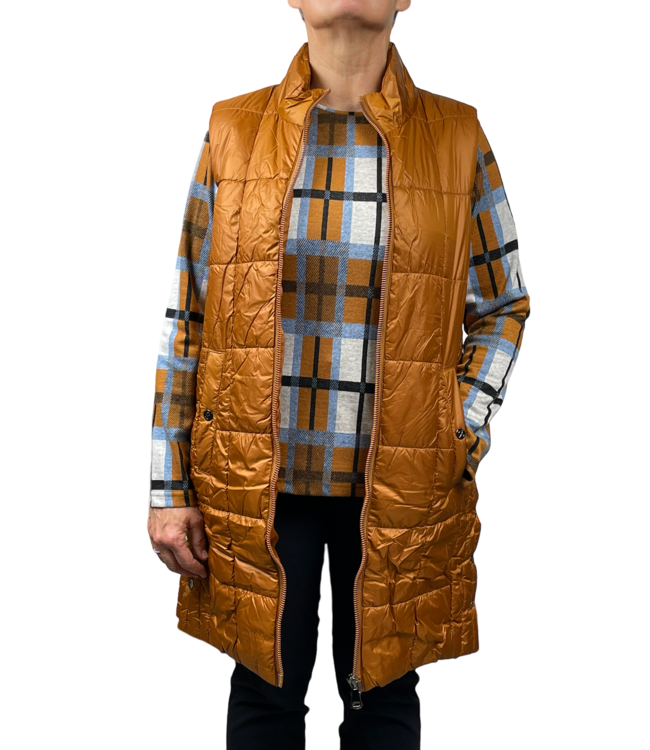 lange bodywarmer rust