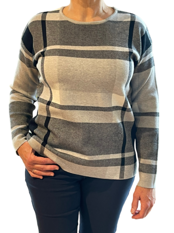 Marinello pullover soft block grey