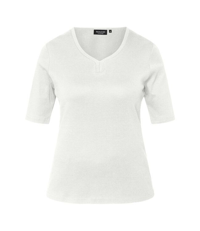 shirt effen  v-hals