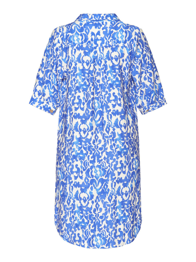 Brandtex. jurk paisley print kobaltblauw Z2024 - 216781-3401