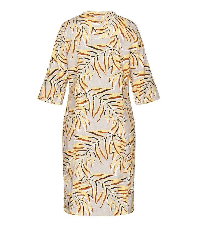 dames jurk met knoopjes linnen