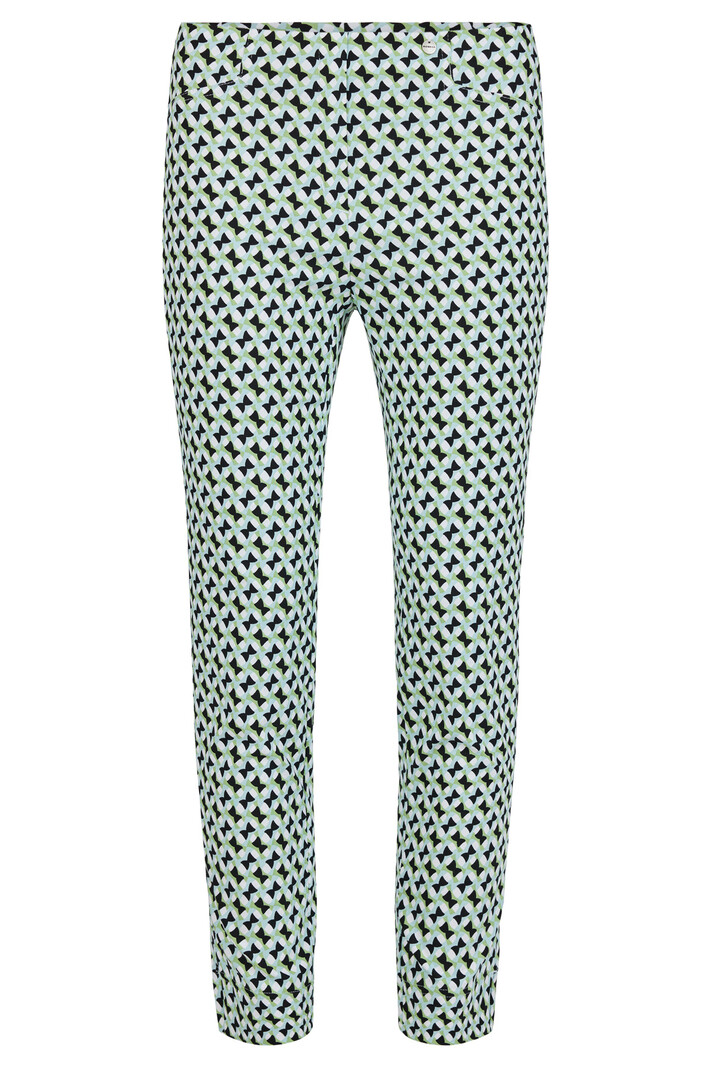 Robell stretch broek figuur groen Rose-09 (68cm)