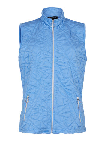 Sunday dames gilet met patroon blauw