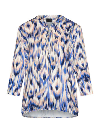 Brandtex. blouson fantasy print blauw