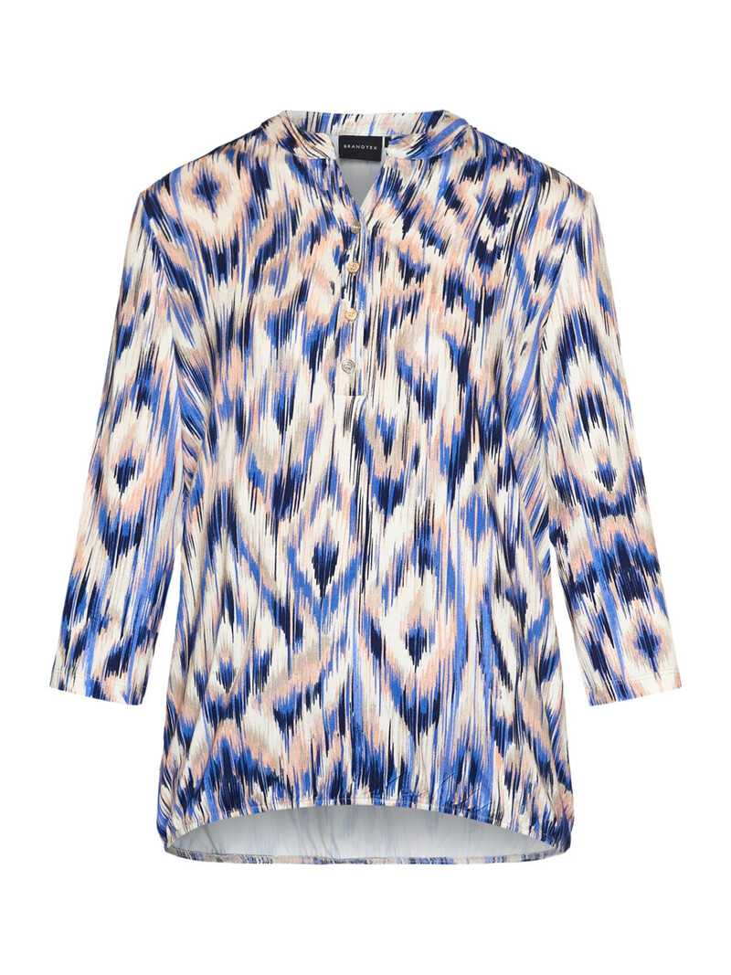 Brandtex. blouson fantasy print blauw