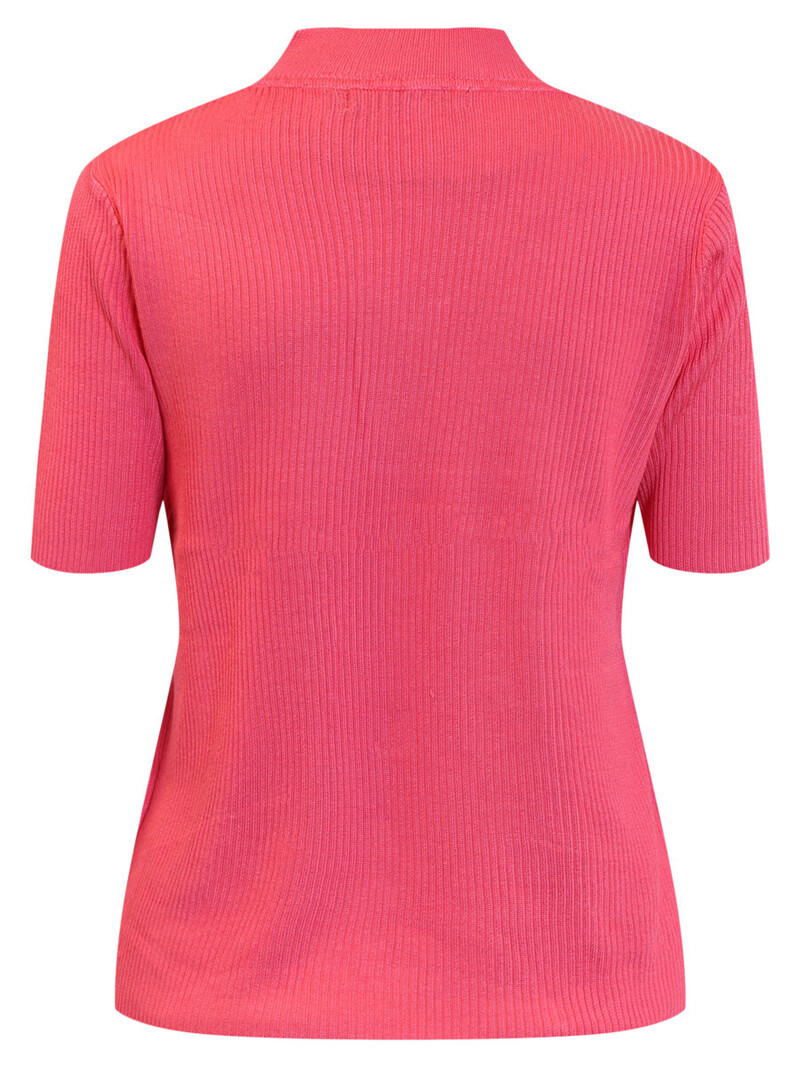 Signature rib- truitje turtle neck roze