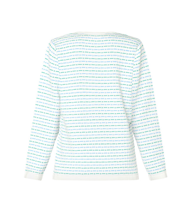 zomer pullover met strepen aqua