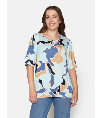 Signature blouson fantasy blauw
