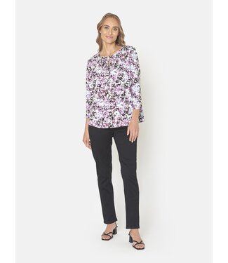 Signature shirt met print lila