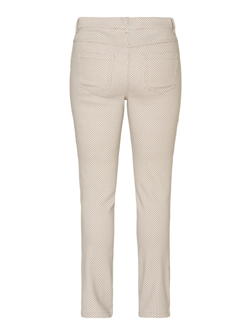 Brandtex. strech broek met figuur Star beige